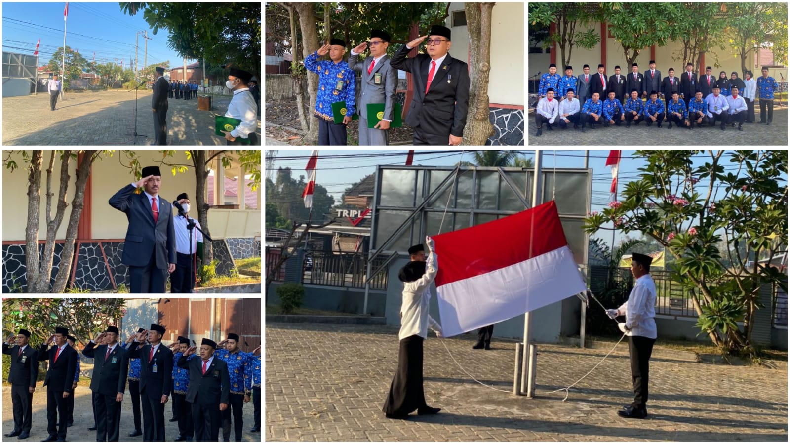 Upacara Memperingati HUT RI ke 78 Tahun 2023 di Pengadilan Tinggi Tata Usaha Negara Banjarmasin